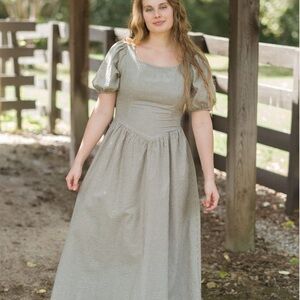 Neuflora Edith Dress Women’s Cottagecore Dress with Side Zipper Size XL